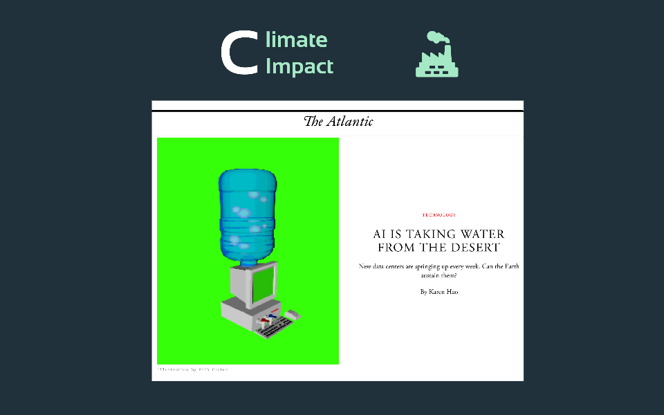 Ai Impact Risk Climate Water
