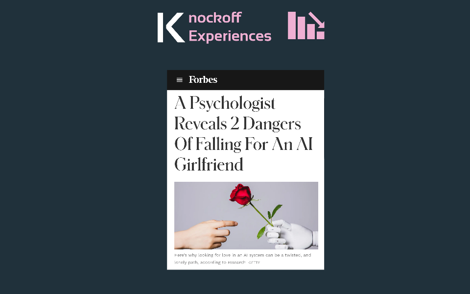 Ai Impact Risk Knockoff Experiences Ai Girlfriend