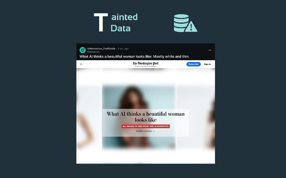 Ai Impact Risk Tainted Data White Thin Women