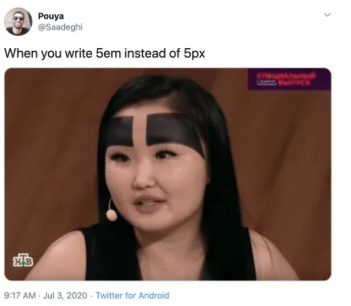 Css Meme 5em V 5px