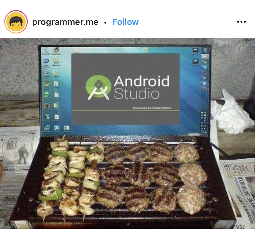 Meme Android Studio Cook Kebabs