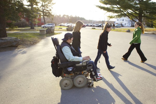 Obrien Derek Wheelchair On Campus