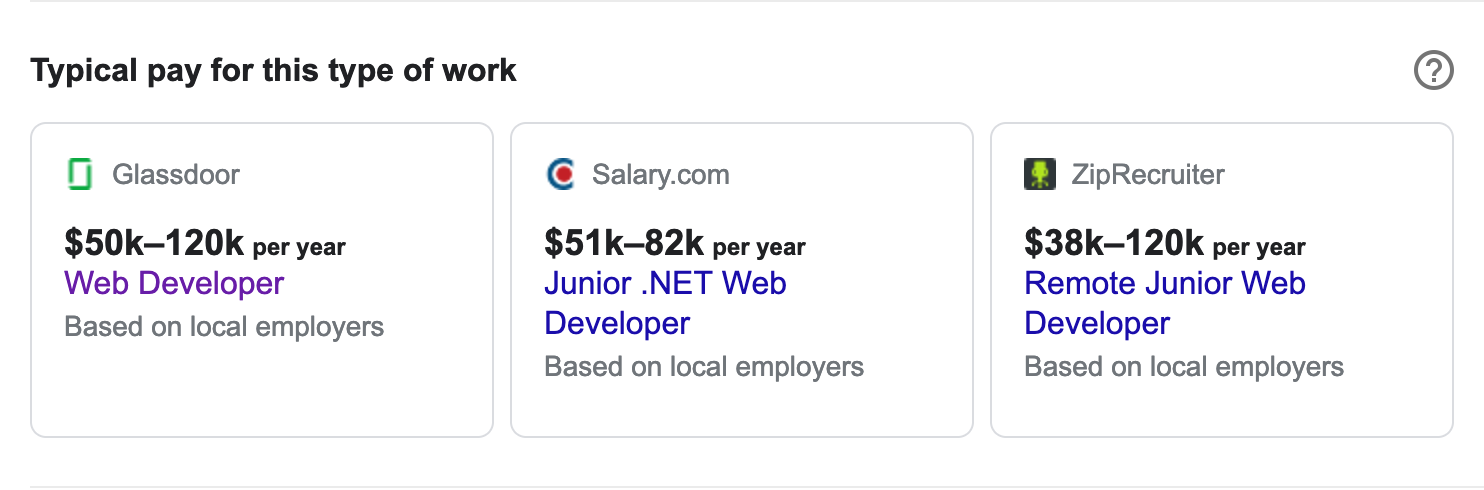 Web Developer Jobs Salary Maine 2022