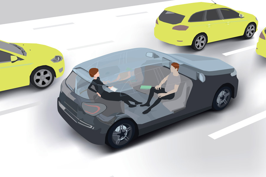 Driverless Car Rendering Getty