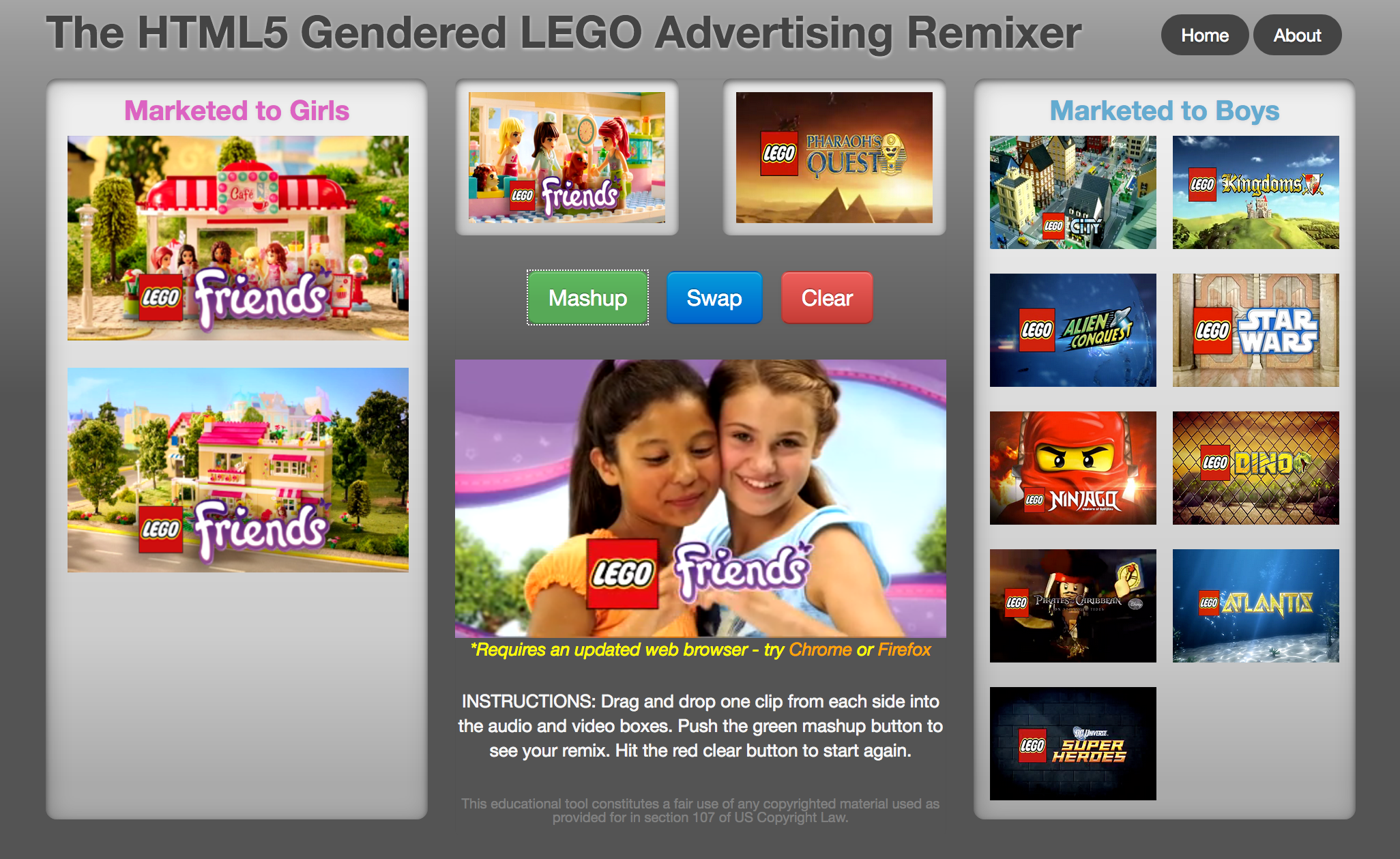 Lego Ad Gender Remixer Vga