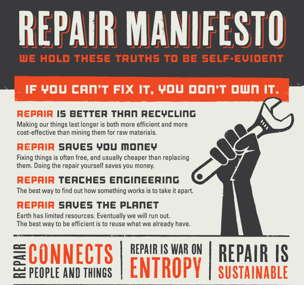 Repair Manifesto Via Ifixit2014