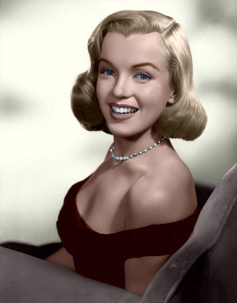 Monroe Marilyn Asphalt Colorize